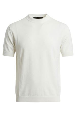 T-shirt in viscosa leggera bianco LOW BRAND | LM26001N049